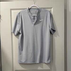 Nike Men's Light Gray Polo Shirt